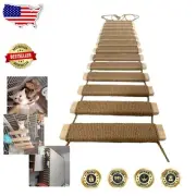 40-Inch Sisal Cat Climbing Frame Bridge - Interactive Cat Tower for Indoor Fun