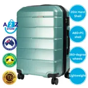 Olympus Artemis 20in Hard Shell Suitcase ABS+PC Electric Teal Travel Luggage