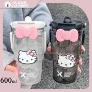 900ML Water Cup Sanrio Peripheral Hello Kitty Portable Large Capacity Plastic Bo