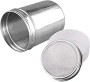 Stainless Steel Powder Shaker, Fine Mesh Sifter with Lid, for Sugar, Coffee, Cocoa, Cinnamon