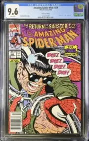 Amazing Spider-man #339 newsstand CGC 9.6 White Larsen Sinister Six 1990