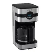 KRUPS Simply Brew 10 Cup Stainless Steel Coffee Maker with Programmable Timer