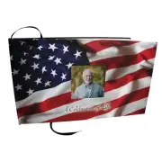 American Flag Funeral Guest Book Memorial Guest Book