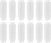 Creative Mark Cylo FIFO Squeeze Bottle -Empty - 12 Pack - 20 oz. Inverted Squeeze Bottle with Air-Tight Non-Drip Silicone Valve; Acrylic Paint, Sauce & Condiment Bottles for Painters and Food Industry