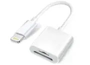 For iPhone to SD TF Card Camera Reader Adapter for iPhone 14/13/12/11 Pro iPad
