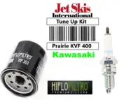 Tune Up Kit NGK DPR8EA-9 Spark Plug & Oil Filter for Kawasaki Prairie KVF 400