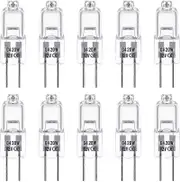 G4 Halogen Bulbs 20W 12V 2 Pin Base Replacement for Landscape Under Cabinet Puck Light Track Lighting Dimmable (10Pack)