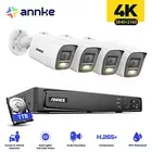 ANNKE 4K CCTV 8CH NVR PoE Security Camera System Spotlight Color Night Vision