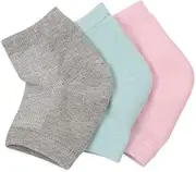 Housoutil Gel Heel Sleeve Socks Moisturizing Support Socks for Women Men Open Toe Design