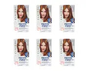 6x Clairol Nice N Easy Permanent Hair Colour Kit Grey Coverage 6R Light Auburn