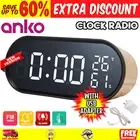 Digital LED Alarm Clock AM FM Radio Large Big Numbers Easy Snooze Button