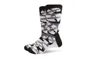 Wu-Tang Clan Socks Logos Monochrome Logo new Official Unisex Black UK SIZE 7-11