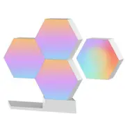 4 Pack APP Control WiFi Hexagon LED Light Kit w/ Alexa Google Game Room Decor