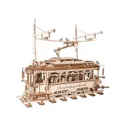 Robotime Rolife ROKR Classic City Tram 3D Wooden Puzzle LK801