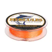 HERCULES PE 500M 547 Yards 4 Strands 10lbs Braided Fishing Line Orange Extreme