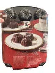 NORDIC WARE BUNDT BROWNIE Fluted Muffin Minis 12 Count Bake Pan Non Stick FAST