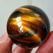 Natural Rare Tiger Eye Crystal Ball Gemstone Sphere Minerals Stone Nice