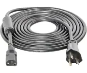 Ballast Power Cord 15ft 240V w/Ferrite Ring AWG 16/3
