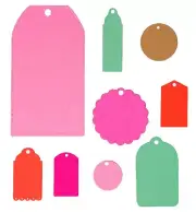 Sizzix Framelits Tags 9pk #662838 Retail $19.99 by Emily Tootle - UK Exclusive