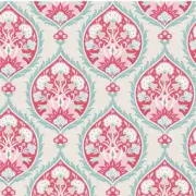 Quilting Patchwork Fabric TILDA BON VOYAGE FLOWERLEAF RED 50x55cm FQ
