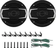 Car Speaker Tweeters 2pcs 4 Way Car Speaker 400W 13CM Door Subwoofer Car Audio Music Stereo Full Range Frequency HiFi Automotive Car Audio Component