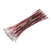 Female Spade Crimp Terminal 4.8mm with 20cm 18 AWG Wire, 15 Set