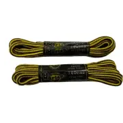 Doc Martens Yellow/Black 55in/140cm Round Boot Laces, Brand New
