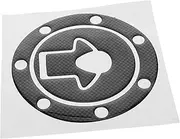 COMPUKAS Carbon Fiber Tank Cover Sticker for Motorcycles Oil Tank Sticker Gas Cap Protectors Custom Fit Enhance Your Bike's Look