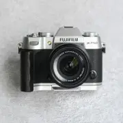 QR L Hand Grip Wood Handle + Alloy Baseplate For Fujifilm X-T50 Fuji XT50 Camera