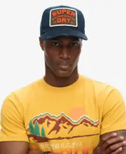 Graphic Trucker Cap | Navy