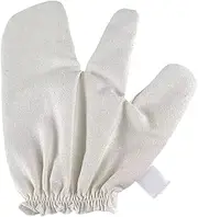 Raw Silk Gloves, Massage Gloves for Dry Skin and Body Scrub, Natural Nourishing Silk Gloves for Men and Women, Wellness, Shower, Sauna