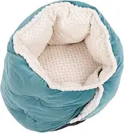 Soft Ice Velvet Fabric Pet Triangle Rhombus Shape Dog Bed Pet Supplies Suitable for Pets Resting Nest (Blue)