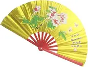 Gatuida Tai Chi Kung Fu Fan Karate Fans Party Dancing Fan Hand Fan Foldable Chinese Kung Fu Fan Holiday Dancing Fan Foldaway Fan Festival Dancing Fan Abs Bamboo Bone Practice