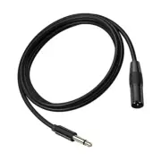 Professional 6.35mm Male to 3Pin Male Microphone Cable for Mixer Speakers