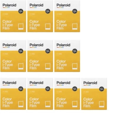 10 x Polaroid Instant Color i-Type Film for I-Type Cameras, 80 Photos
