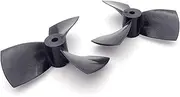 QONXIX 1PCS RC Boat Propeller Nylon 3-Blades CW CCW 80mm Shaft 5mm Thruster Prop for RC Boat Fishing Tug Cruise Marine RC Boat Propellers (Color : 1Pair D80 RH and LH)