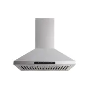 Euromaid 60cm Pyramid Canopy Rangehood 700m3/h Stainless Steel Exhaust Silver