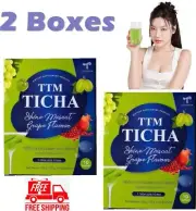 2 X TTM TICHA Shine Muscat Grape Dietary Drink 10 Sachets