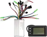 [TANIQIACA] Electric Bicycle Controller Set, Brushless Motor Controller with LCD Display Panel Kit, 24 48V 250W 350W, Sensitive Control, Fast Heat Dissipation, Aluminum Alloy, Easy in