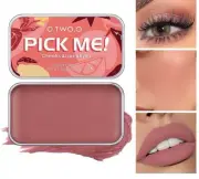 Makeup Blush Palette 3 IN 1 Lipstick Eyeshadow Lightweight Matte Tint Natural