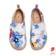 uin 西班牙原創設計 童鞋 黏帶 帆布鞋 藍染花彩繪休閒鞋K1109141