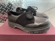 Dr. Martens 1461 Made In England Leather Saddle Shoes Women Us Sz 7 New