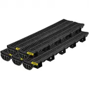 VEVOR Drainage Trench Driveway Channel Drain Kit Plastic Grate-5.8