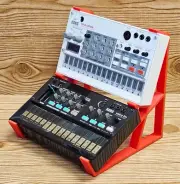 2 Tier Red Desktop Stand for Korg Volca Bass FM Keys Nubass Loop Synthesizer