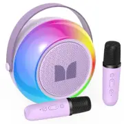 Mini Karaoke Machine for Kids Adults, Portable Bluetooth Speakers with 2 Wire...