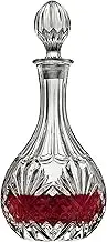 Whiskey Decanter with Glass Stopper,Liquor Decanter for Alcohol, Wine, Scotch, Brandy or Bourbon Decanter, Lead-Free Crystal Decanter