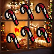 7'' LED Candy Cane Christmas Lights - 6PCS Indoor Holiday Decor