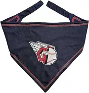 MLB Cleveland Guardians TIE Bandana, Large/X-Large. Dog Bandana Scarf Bib for Pet Cat Dog. The Ultimate Game-Day, Party Bandanna, Birthday Event
