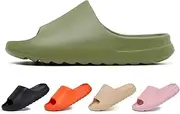 [Homtechly] Unisex Cloud Slides Sandals for Women and Men, EVA Non-Slip Super Soft Quick Drying Bathroom Shower Pillow Slippers Slides, Lightweight Spa Open Toe Summer Sandals for Indoor Outdoor