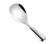 Rice Paddle, Rice Spoon with Stainless Steel, Rice Serving spoon, Non-Stick Rice Spatula, Upgrade and Elegant, 1Pcs silvery